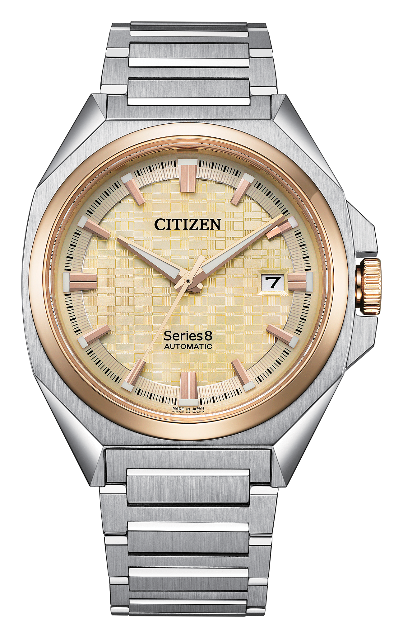 Series8 831 Champagne Dial Stainless Steel Bracelet NB6059-57P | CITIZEN
